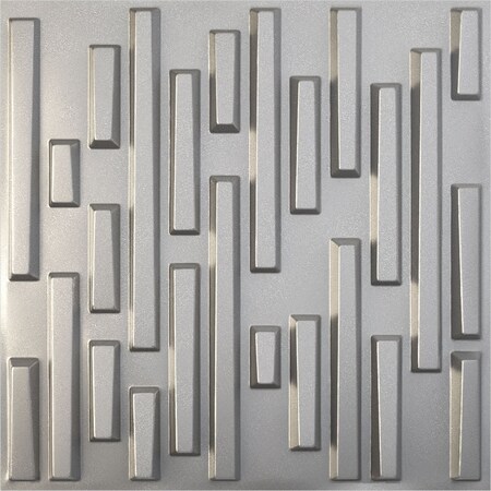 Ekena Millwork 19 5/8in. W x 19 5/8in. H Staggered Brick EnduraWall Decorative 3D Wall Panel Covers 2.67 Sq. Ft. WP20X20SBCST